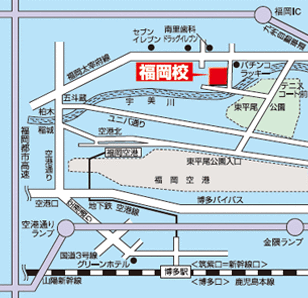福岡校地図